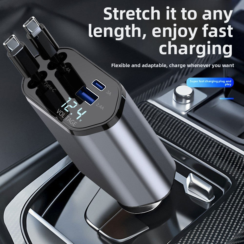 AURON Drive™ 4-in-1 Retractable Charging Cable